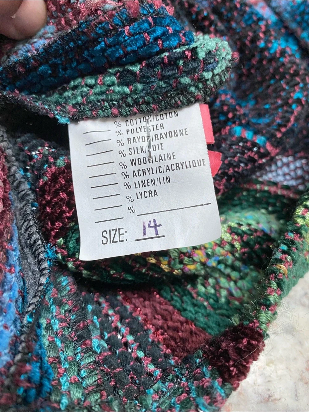 Lucille Crichton Handwoven Vest Like New!!🇨🇦 - Picture 8 of 8